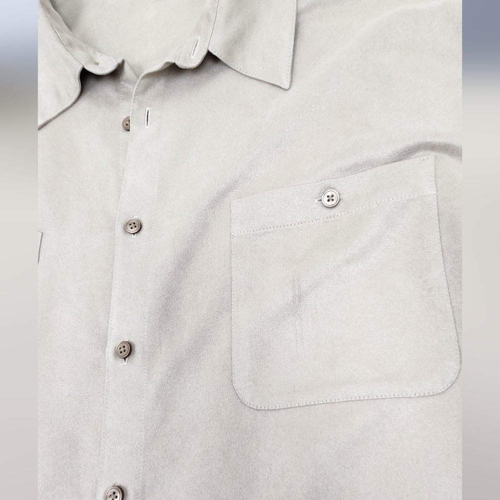 Brandini 100% Polyester Cream Faux Suede Like Material. Made in Hong Kong. - Picture 2 of 8